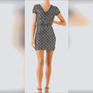 Endless rose: jewel embellished mini DRESS SIZE LARGE